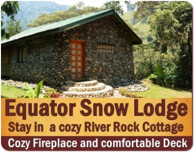 Equator Snow Lodge in the foothills of the Rwenzori Mountains