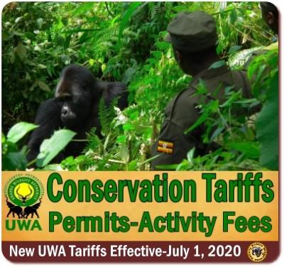 Uganda Wildlife Authority Tariffs–Activity Fees