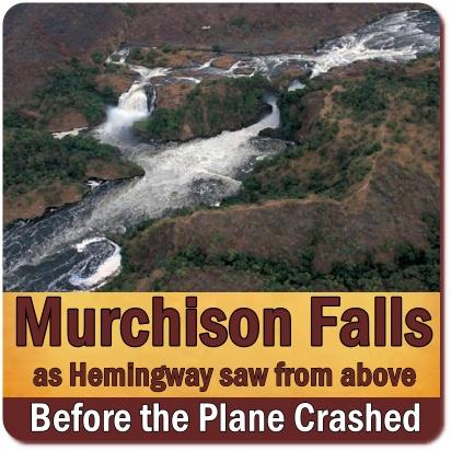 Ernest Hemingway Crashes in Airplane at Murchison Falls Park in Uganda