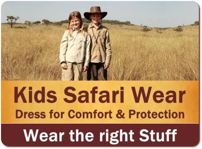 The Right Safari Clothing for Children on a Family Safari